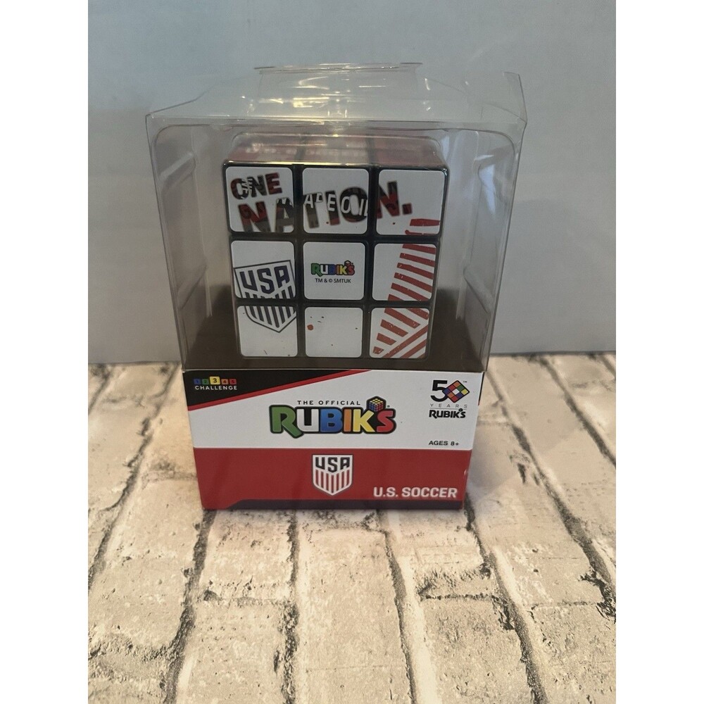 Rubik's USA Soccer World Cup 3x3 Cube Puzzle, Multicolor